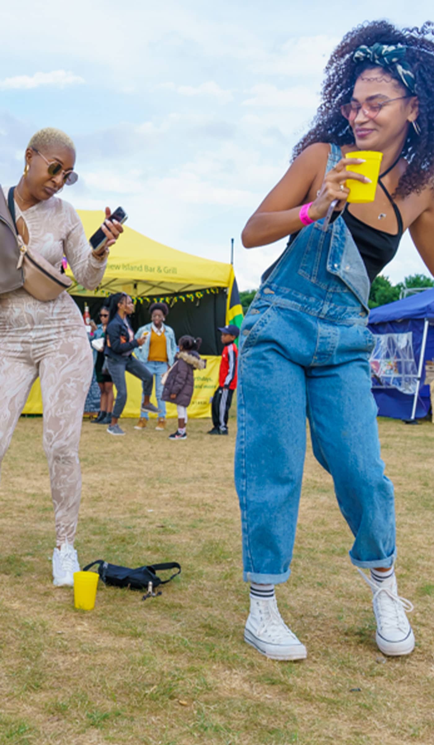 Happy Women Laughing at Windrush Festival